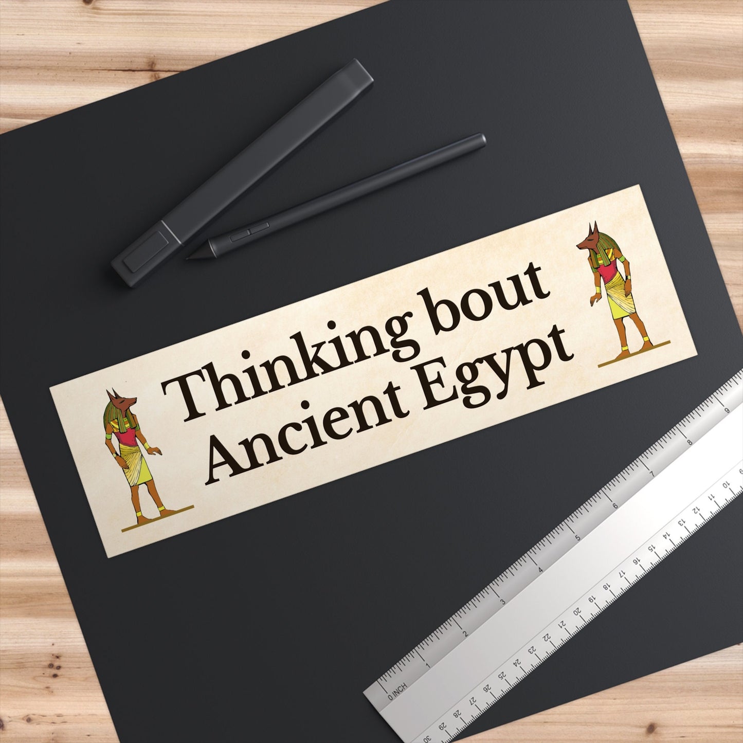Ancient Egypt Bumper Sticker, Funny Car Decal, Meme Sticker