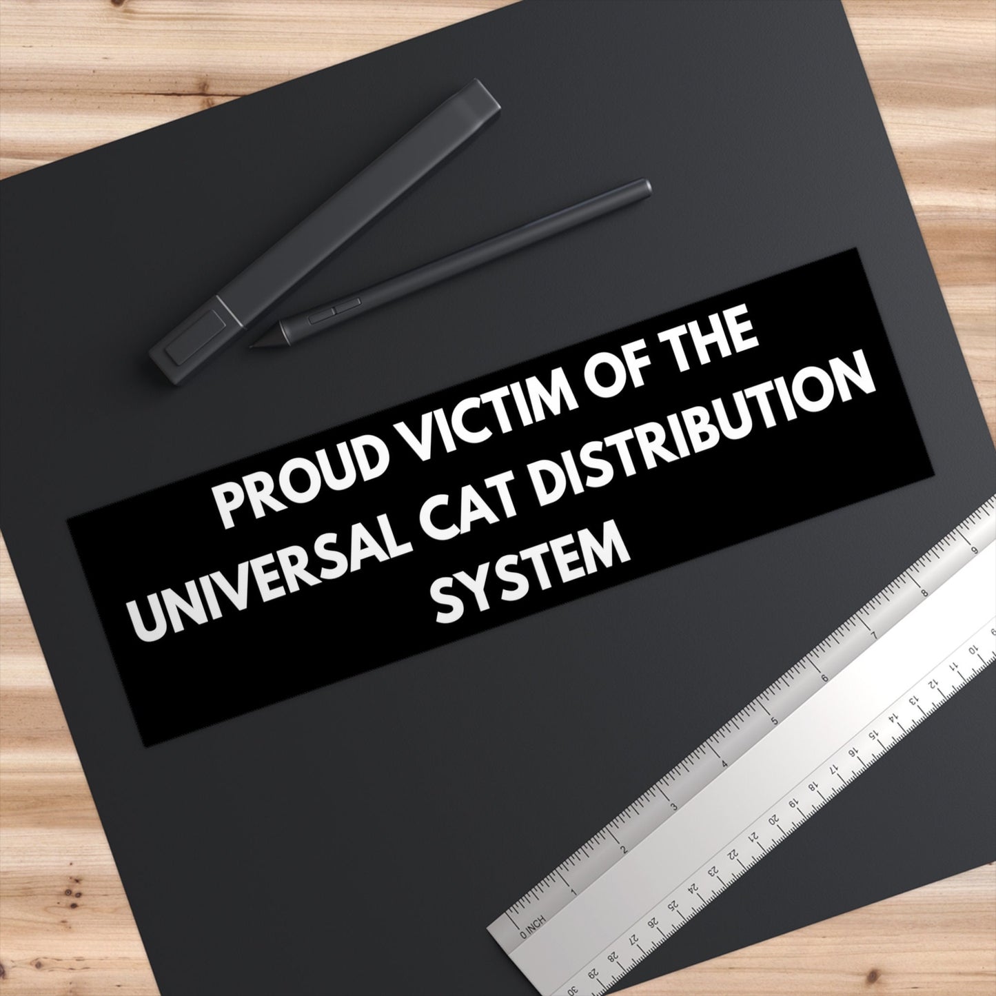 Cat Distribution System Bumper Sticker, Funny Car Decal