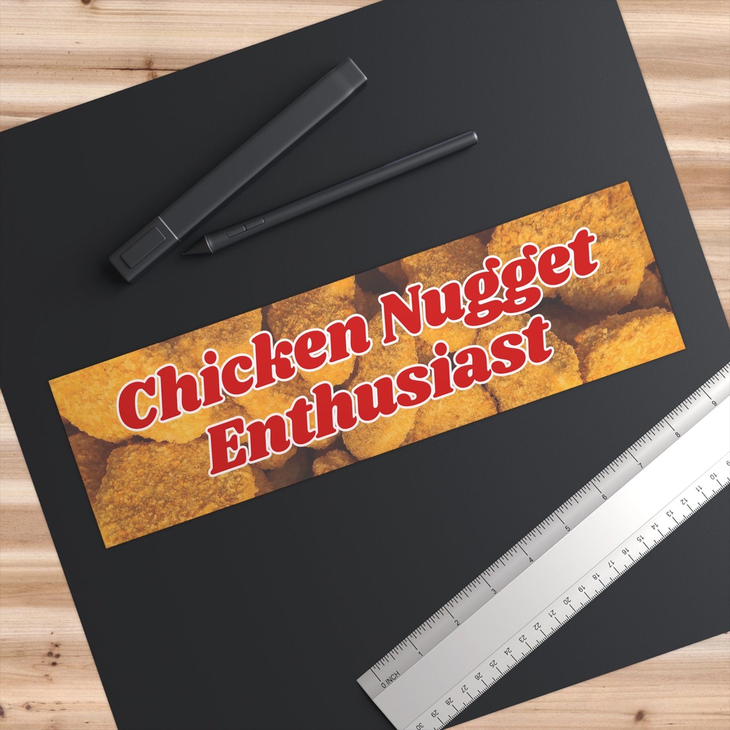 Chicken Nugget Enthusiast Bumper Sticker, Funny Car Decal