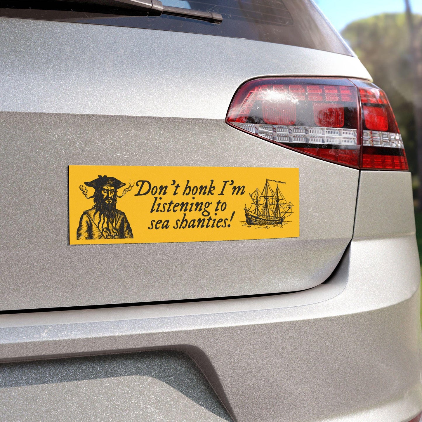 Sea Shanty Car Magnet - Funny Magnetic Bumper Sticker