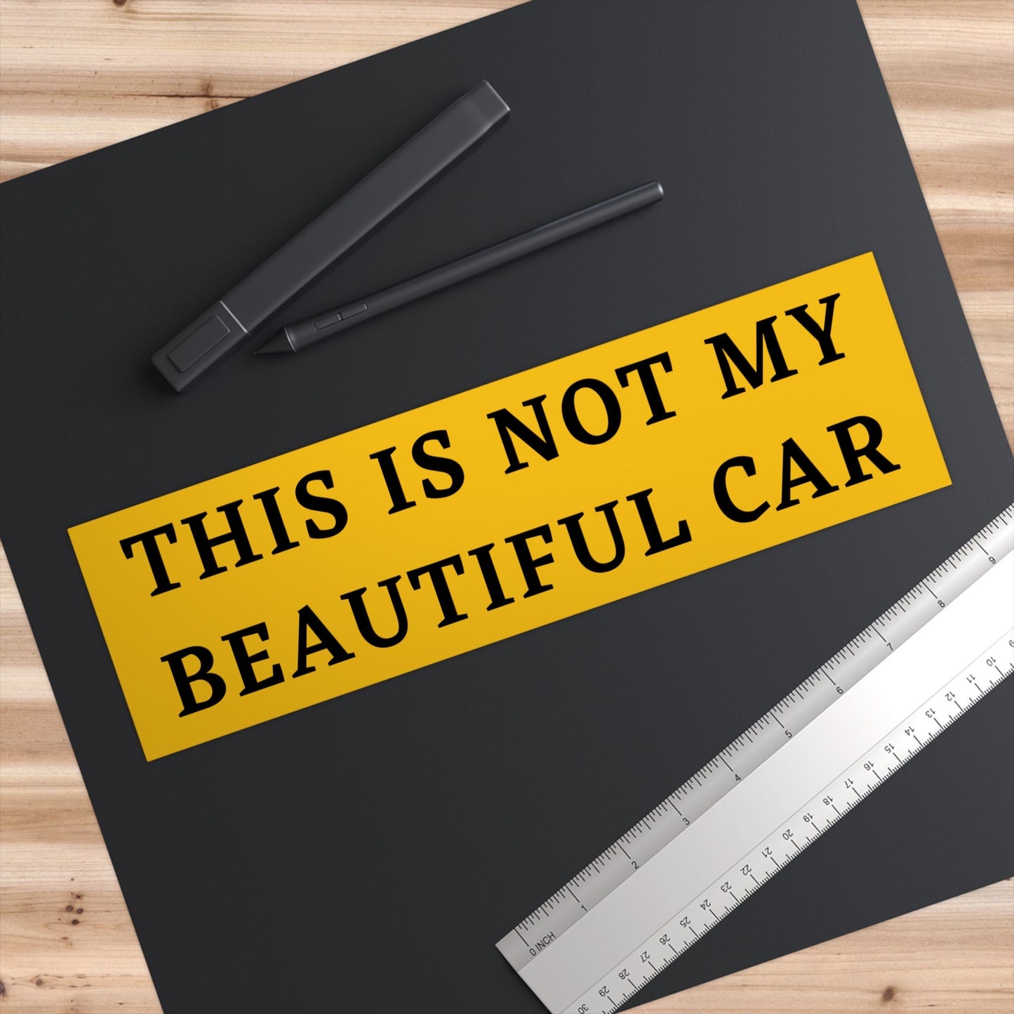 This is not my car Bumper Sticker Funny, Weird Car Sticker Decals