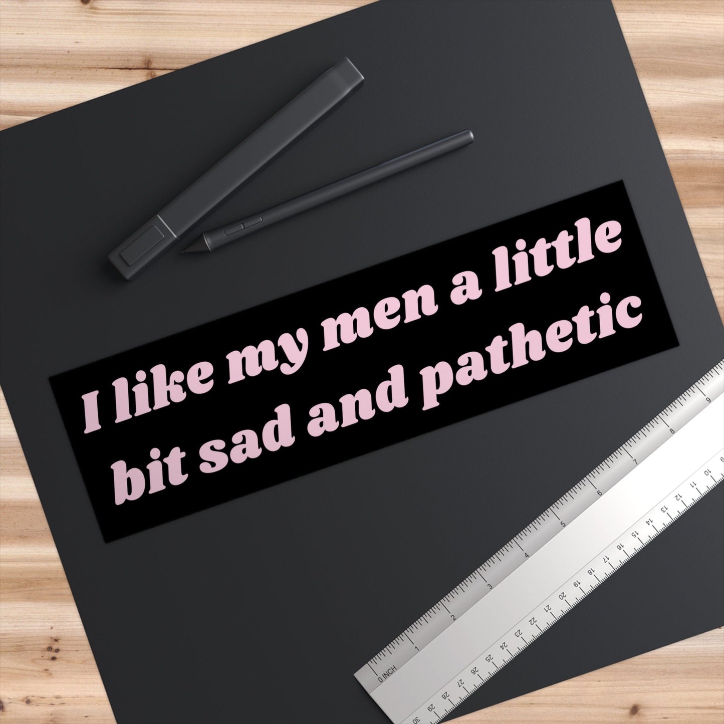 I like my men Bumper Sticker Funny, Weird Car Sticker Decals for Window, Funny Gifts for Friends, Novelty Bumper Sticker Gen Z