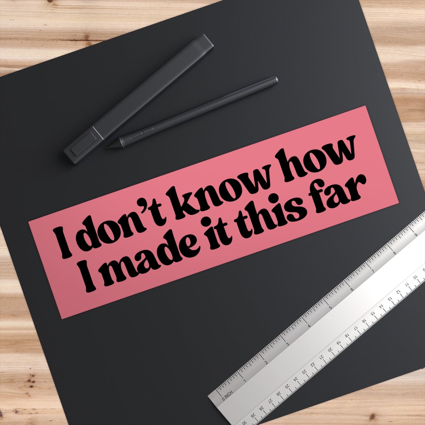 I Don't Know How Bumper Sticker, Funny Car Decal, Gen Z Gift