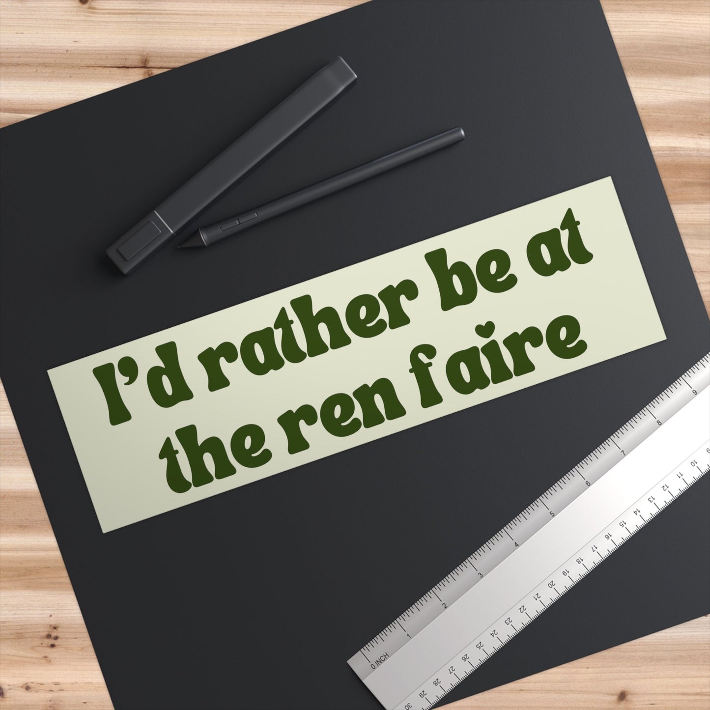 Ren Faire Bumper Sticker, Funny Car Decal, Waterproof Vinyl