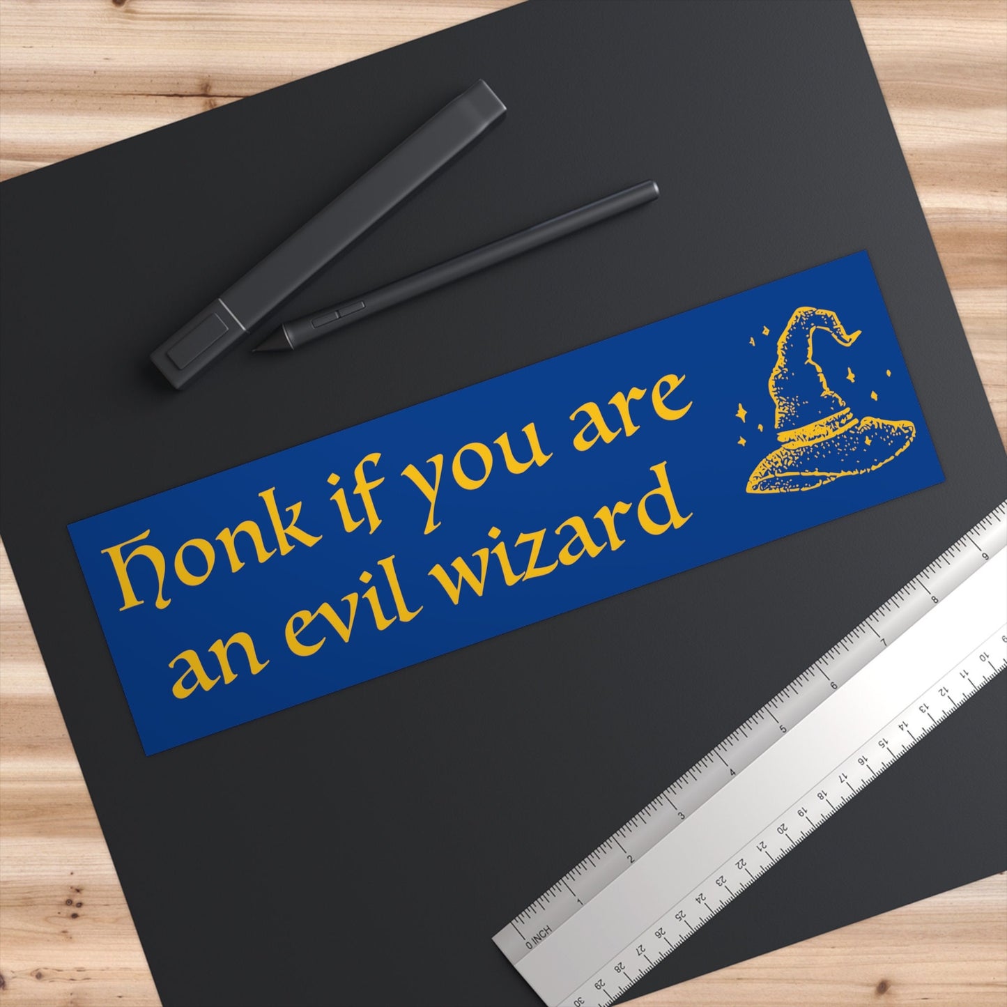 Evil Wizard Bumper Sticker, Funny Car Decal, Waterproof Vinyl