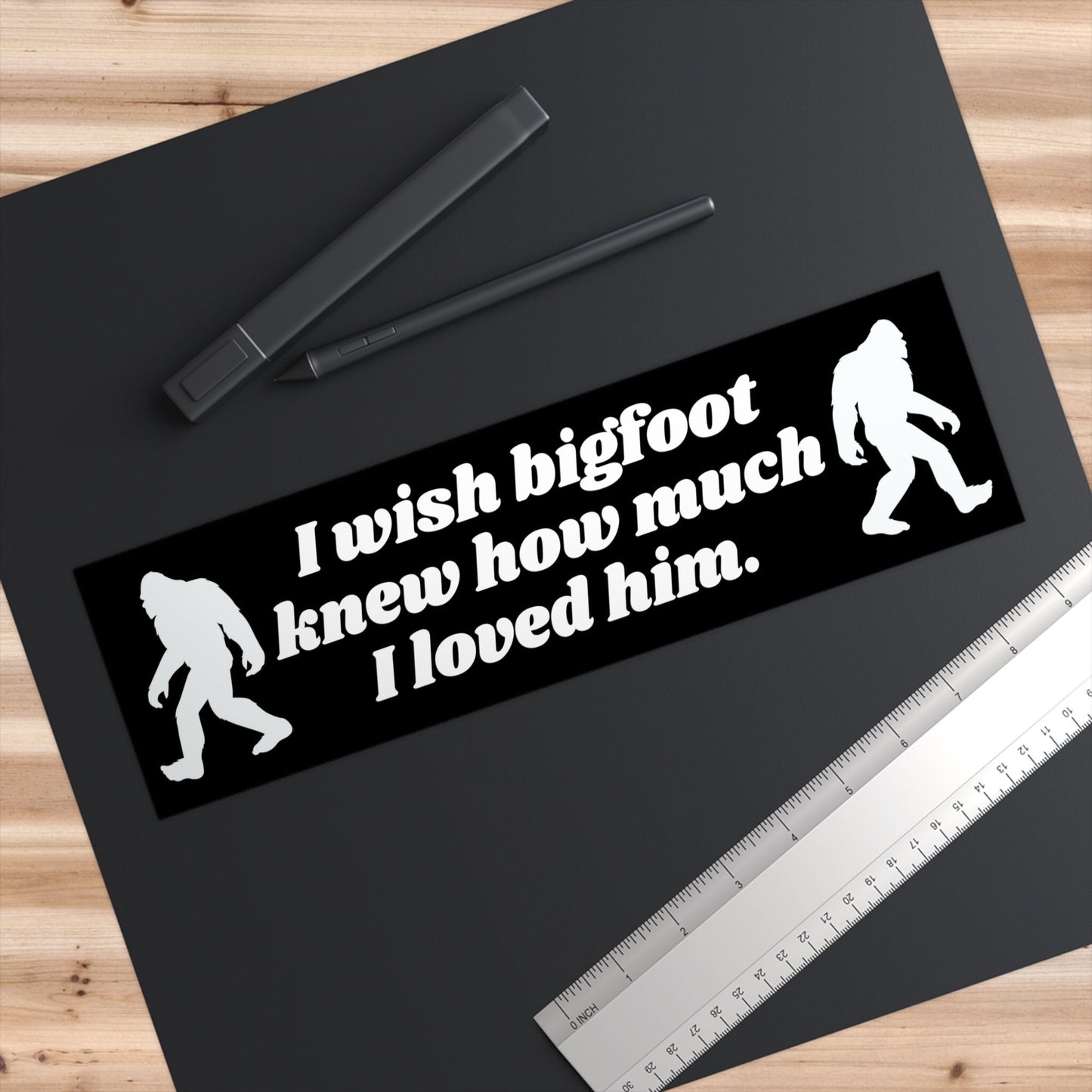 Funny Bigfoot Bumper Sticker, Waterproof Vinyl Car Decal