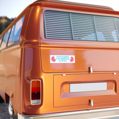 Mitochondria Bumper Sticker, Funny STEM Car Decal