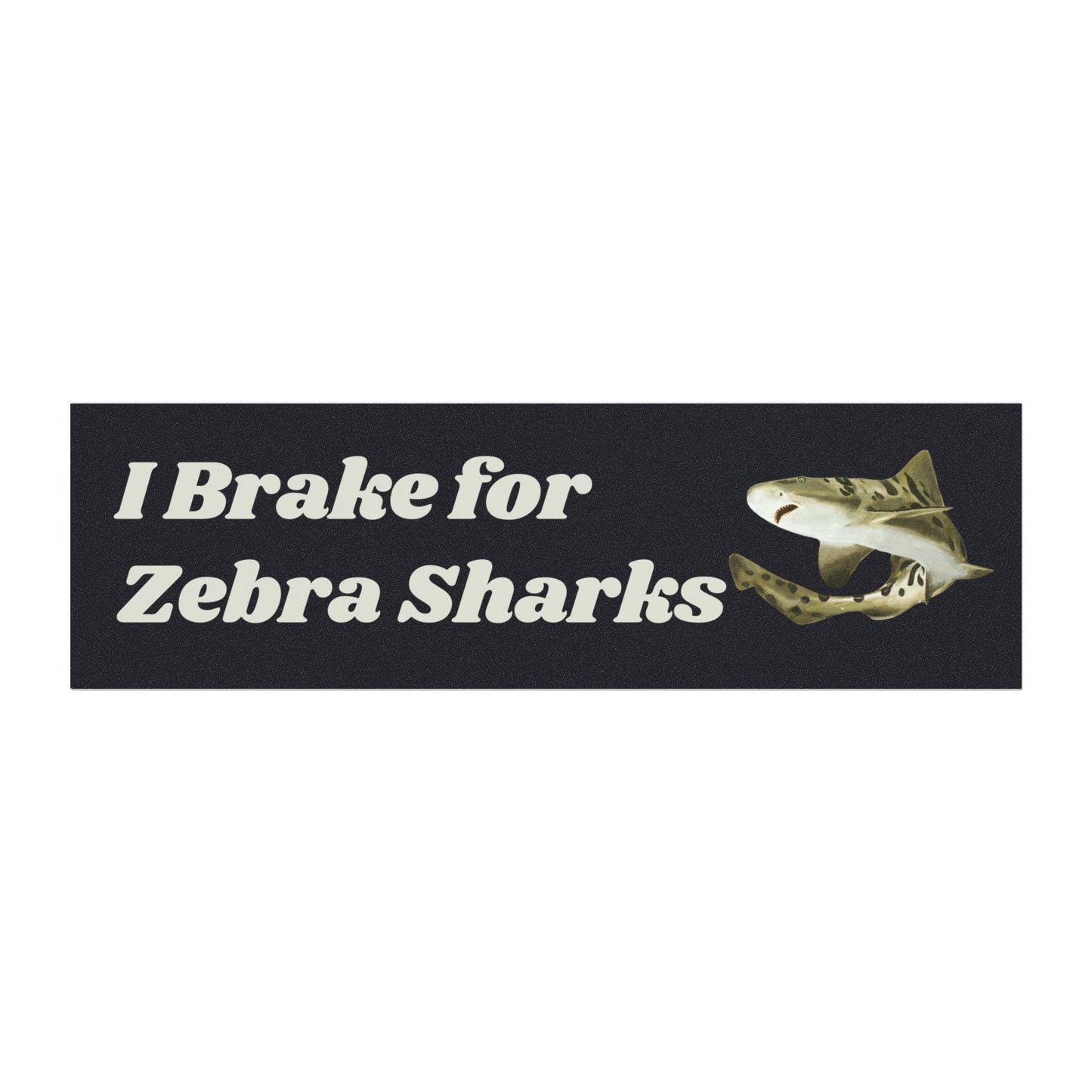 Zebra Shark Car Magnet – Funny Bumper Sticker, Unique Vehicle Decor