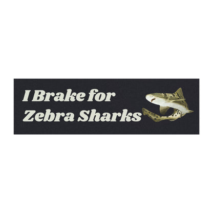 Zebra Shark Car Magnet – Funny Bumper Sticker, Unique Vehicle Decor