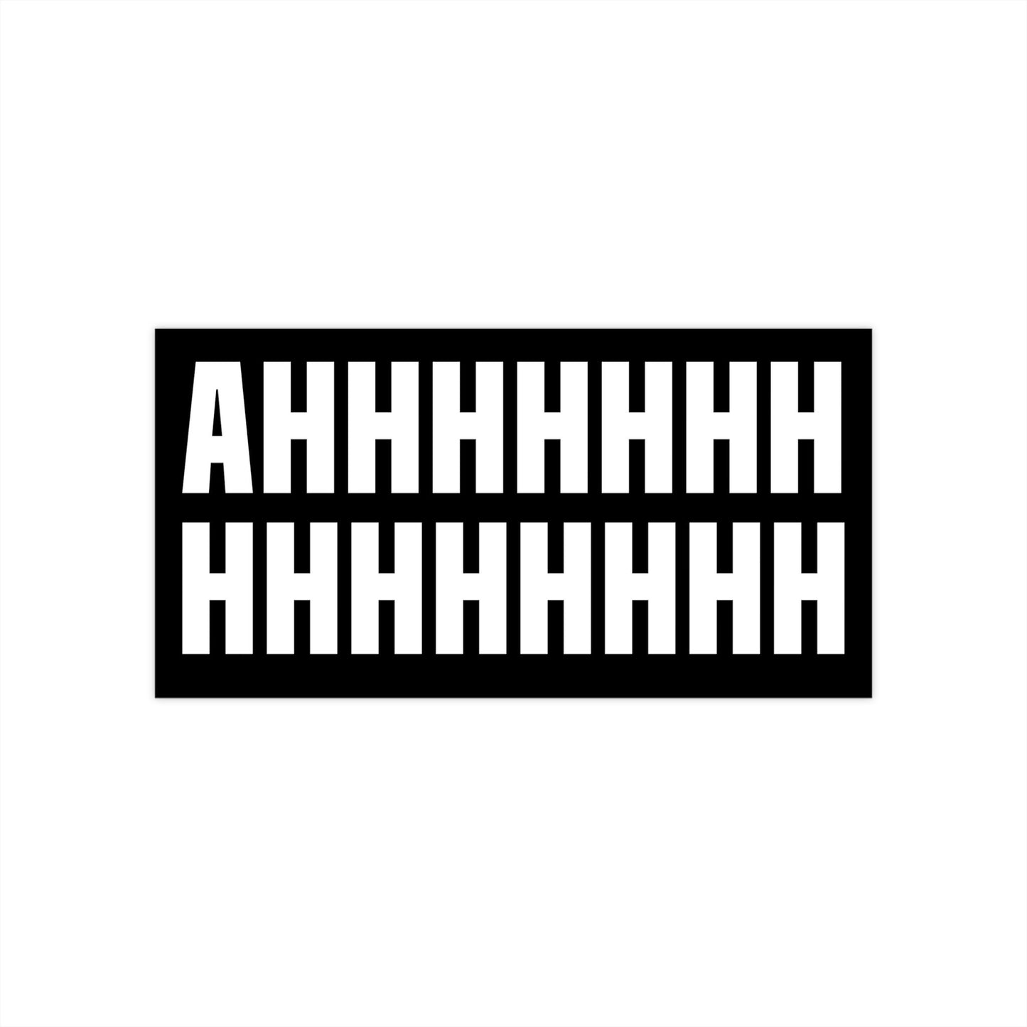 Screaming Meme Bumper Sticker, Funny Car Decor