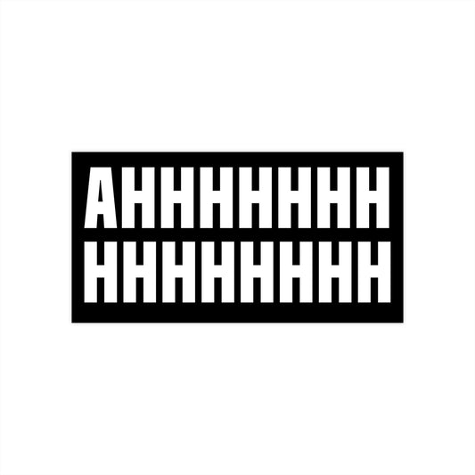 Screaming Meme Bumper Sticker, Funny Car Decor