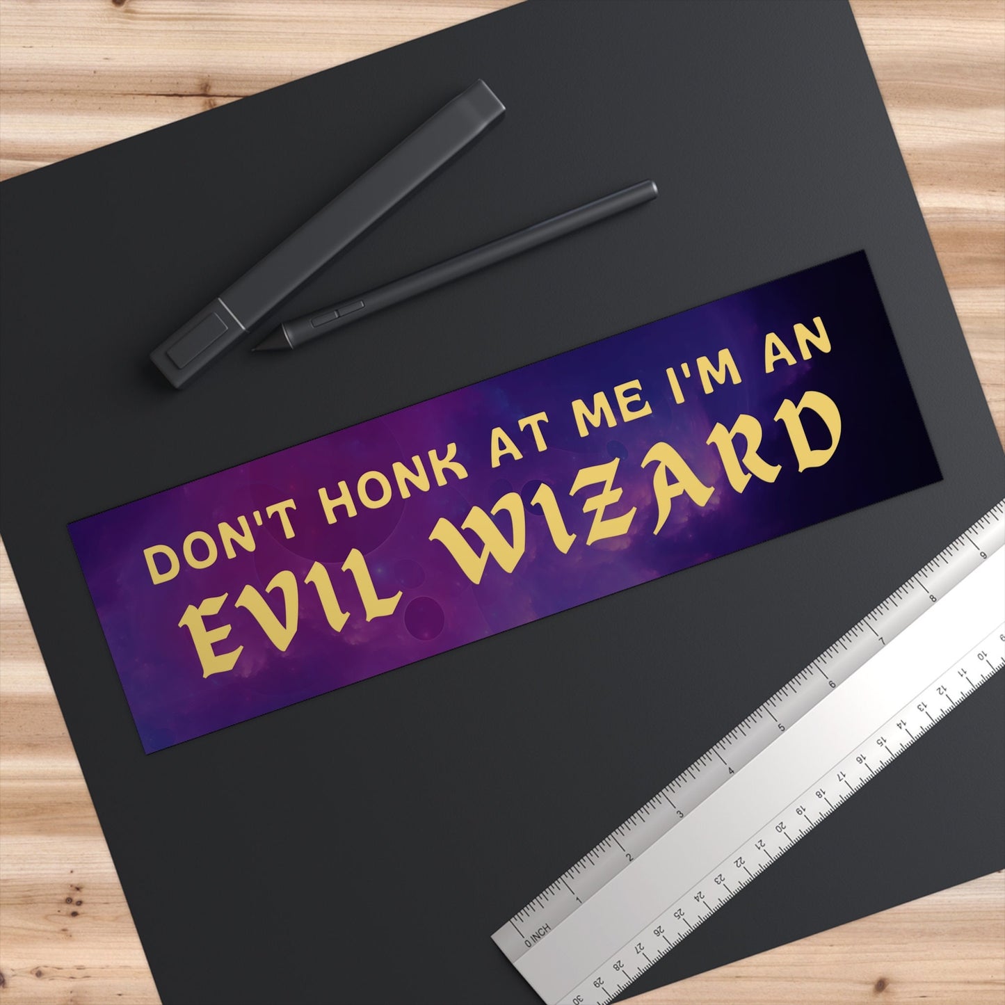 Evil Wizard Bumper Sticker, Funny Car Decal, TTRPG Gift
