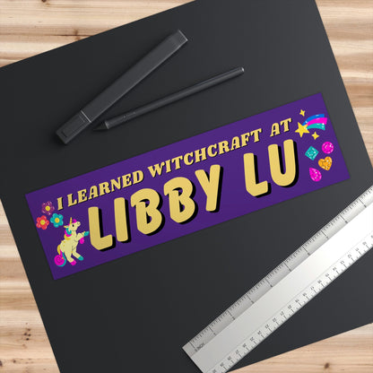 Libby Lu Bumper Sticker, Funny y2k Car Decal