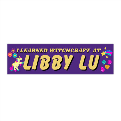 Libby Lu Bumper Sticker, Funny y2k Car Decal