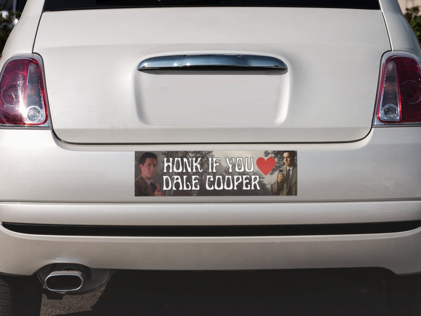 Twin Peaks Dale Cooper Bumper Sticker, Honk if you love Dale Cooper Bumper Sticker, FBI Agent Dale Cooper Sticker, Christmas Gift
