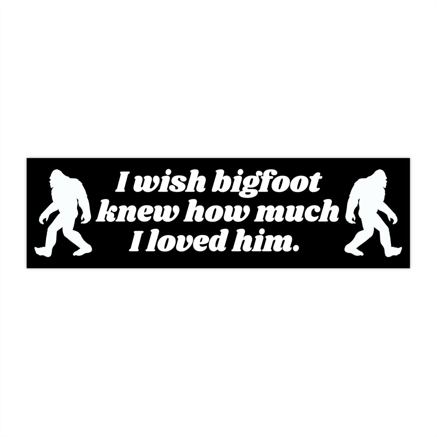 Funny Bigfoot Bumper Sticker, Waterproof Vinyl Car Decal