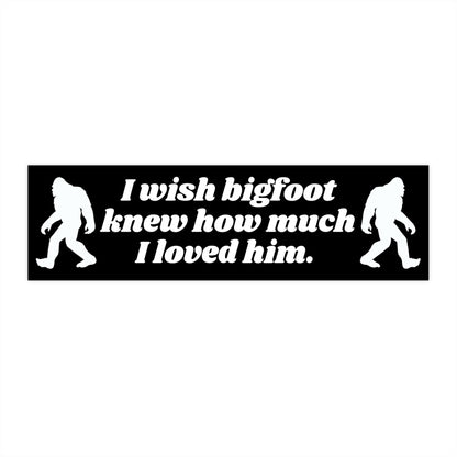 Funny Bigfoot Bumper Sticker, Waterproof Vinyl Car Decal