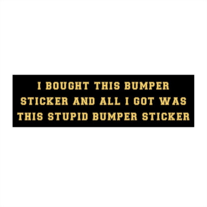 Funny Bumper Sticker, Novelty Car Window Decal, Gen Z Humor