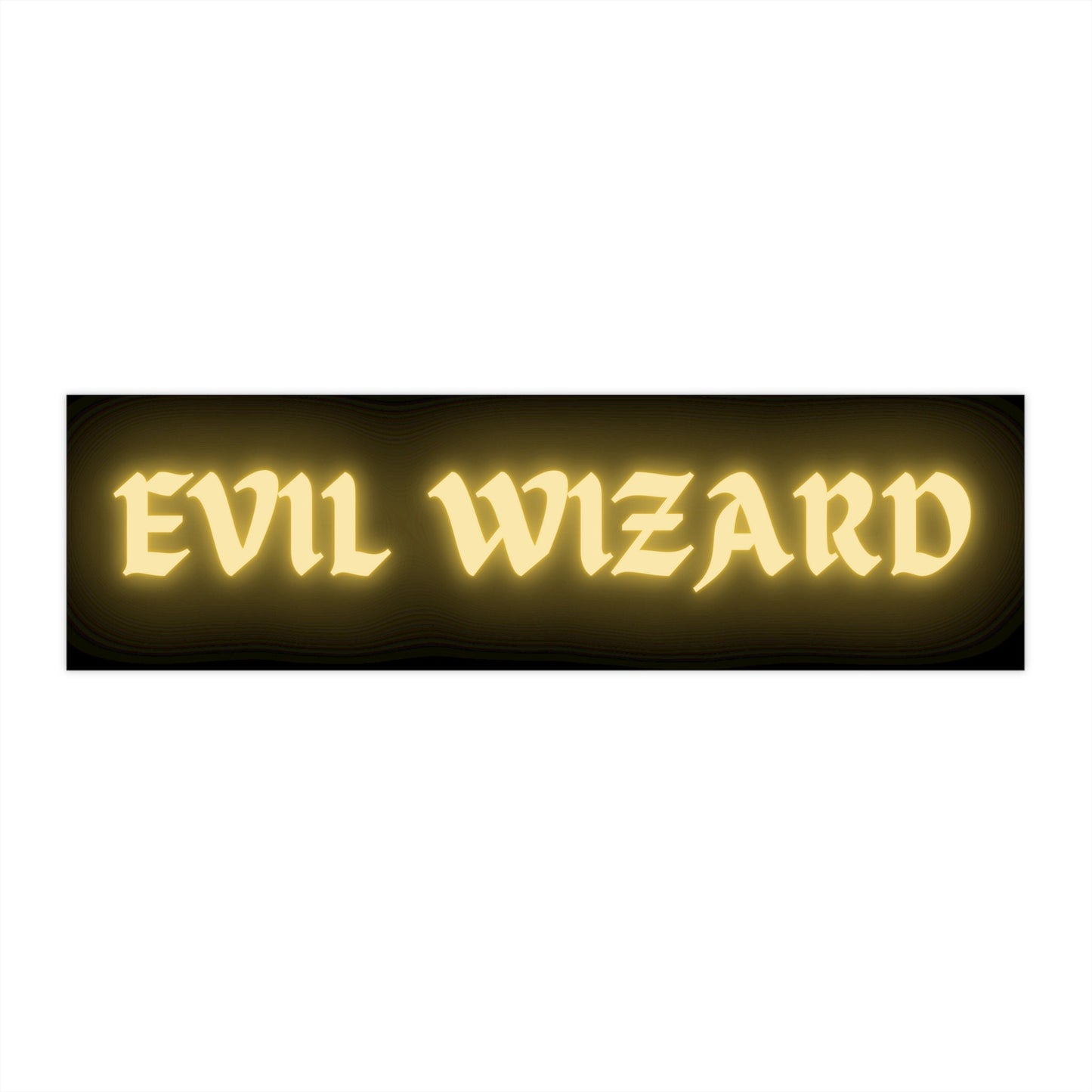 Evil Wizard Bumper Sticker, Funny TTRPG Car Decal