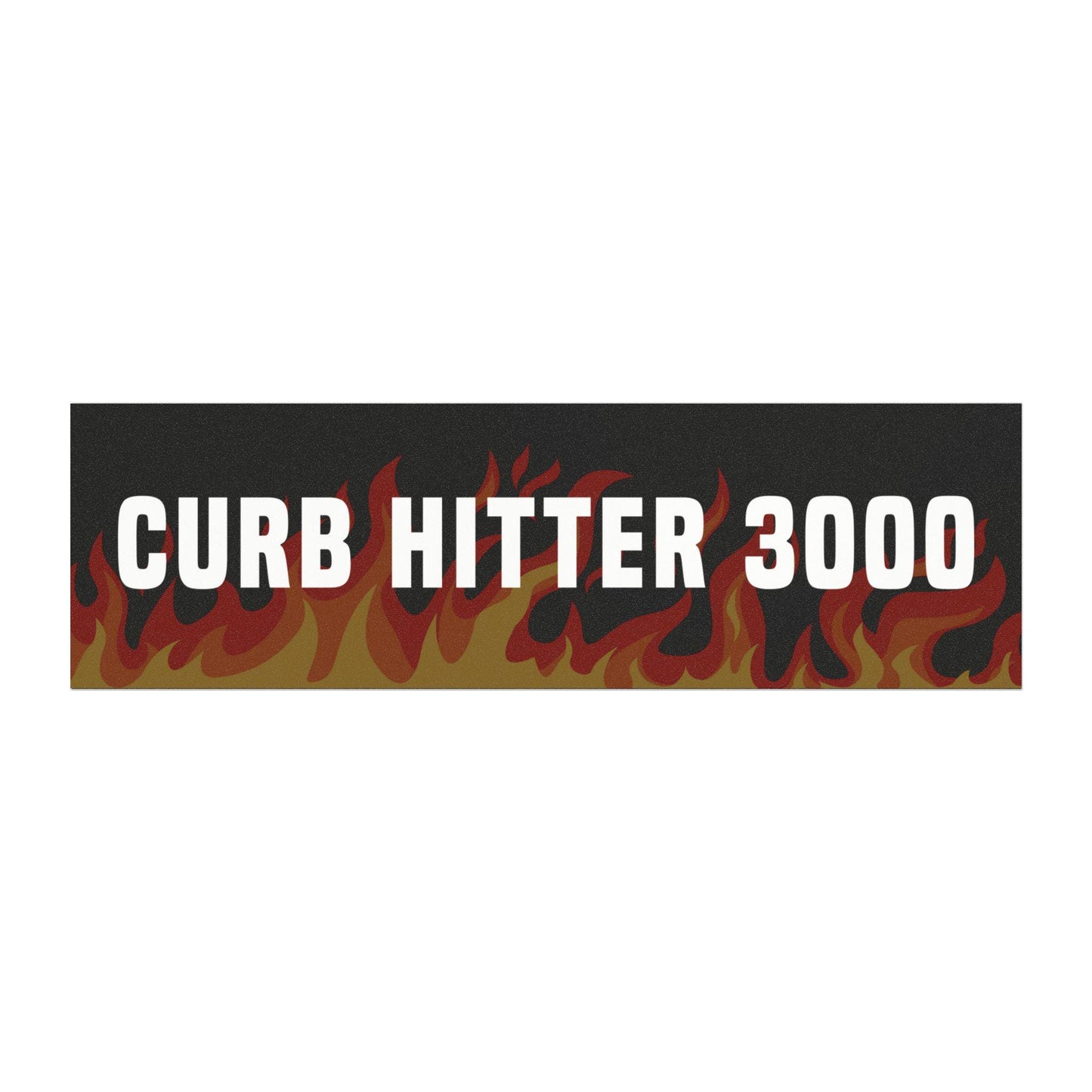 Curb Hitter Car Magnet, Funny Gifts for Friends, Cursed Bumper Sticker Weird
