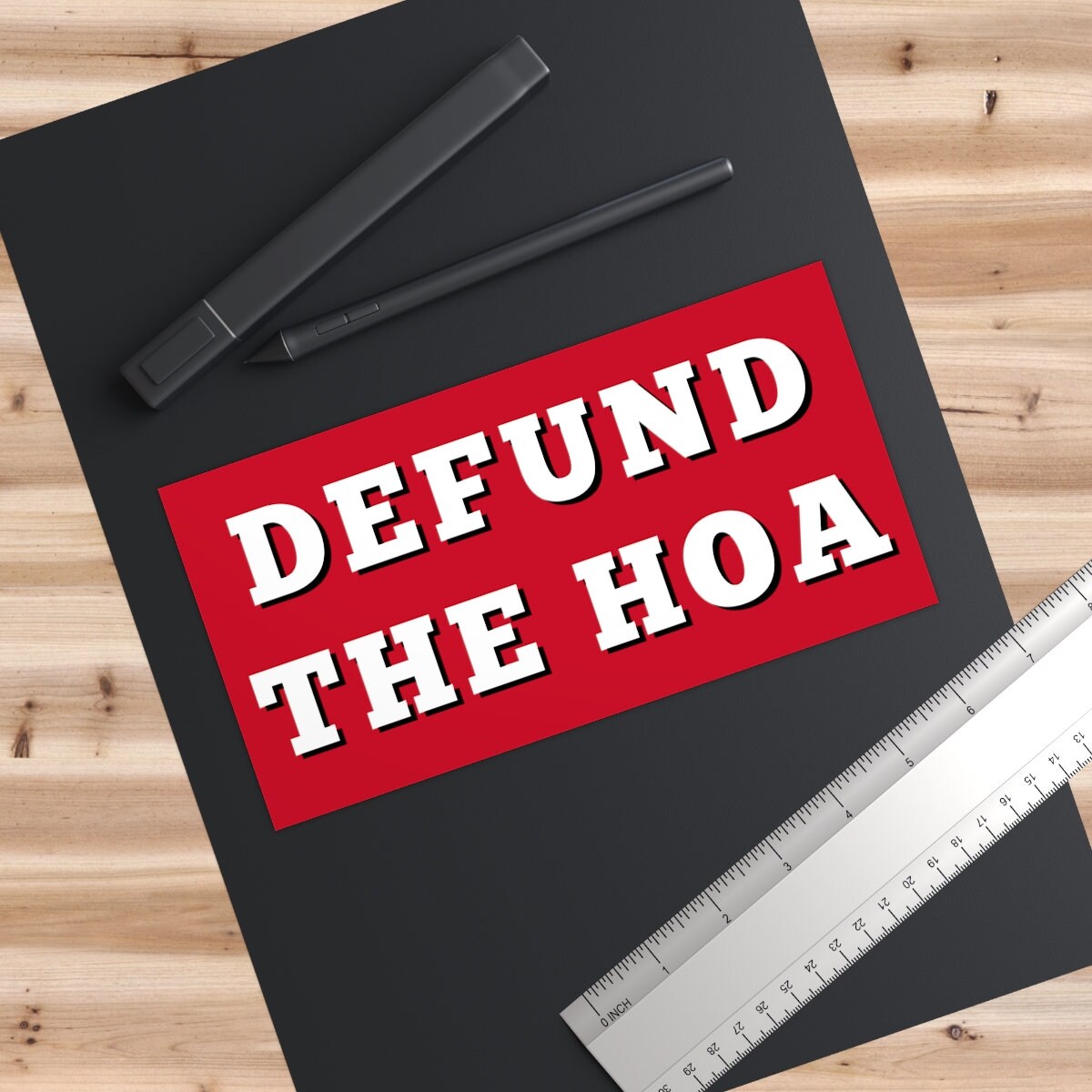 Defund the HOA Bumper Sticker, Funny Vinyl Sticker