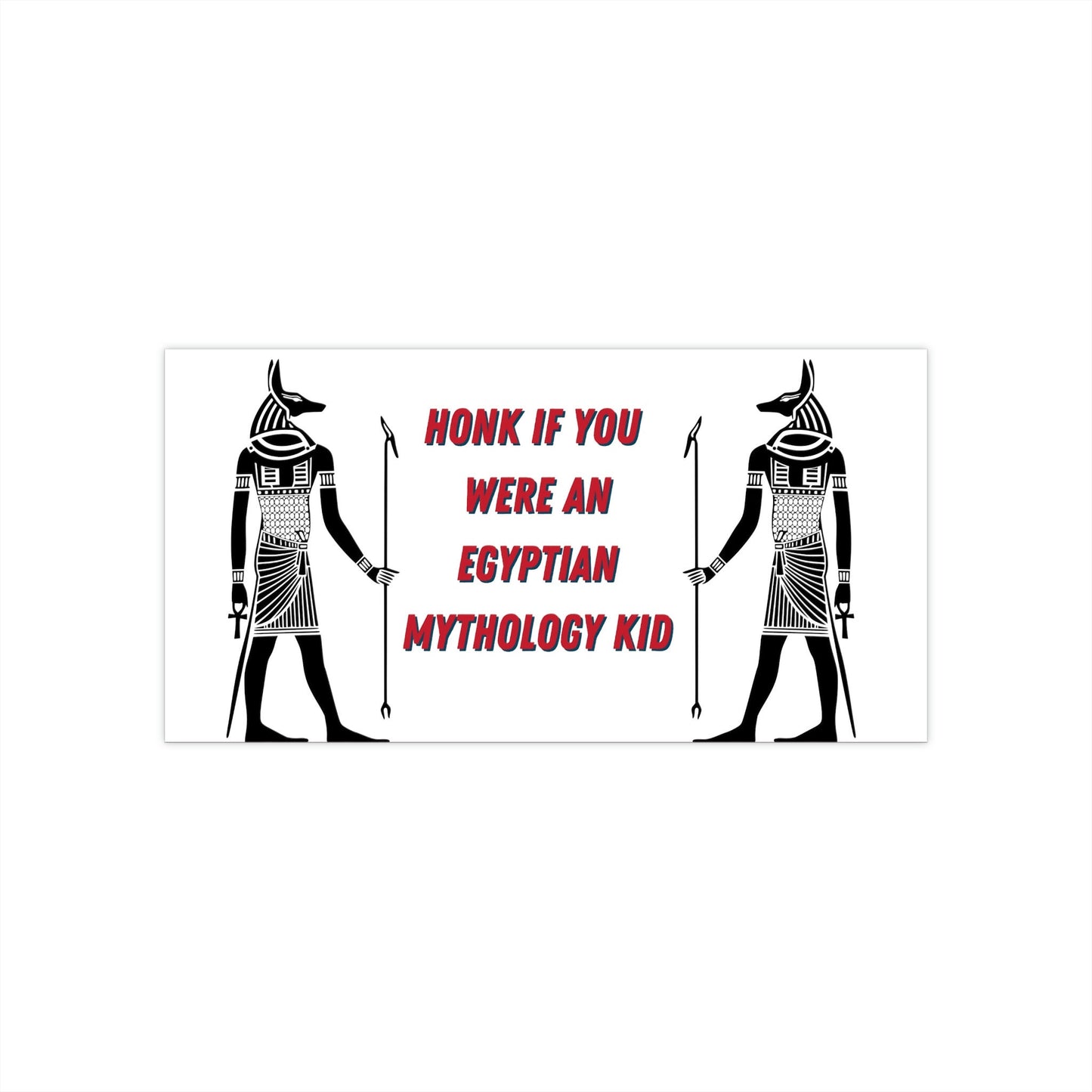 Egyptian Mythology Bumper Sticker, Funny Car Decal, New Driver Gift