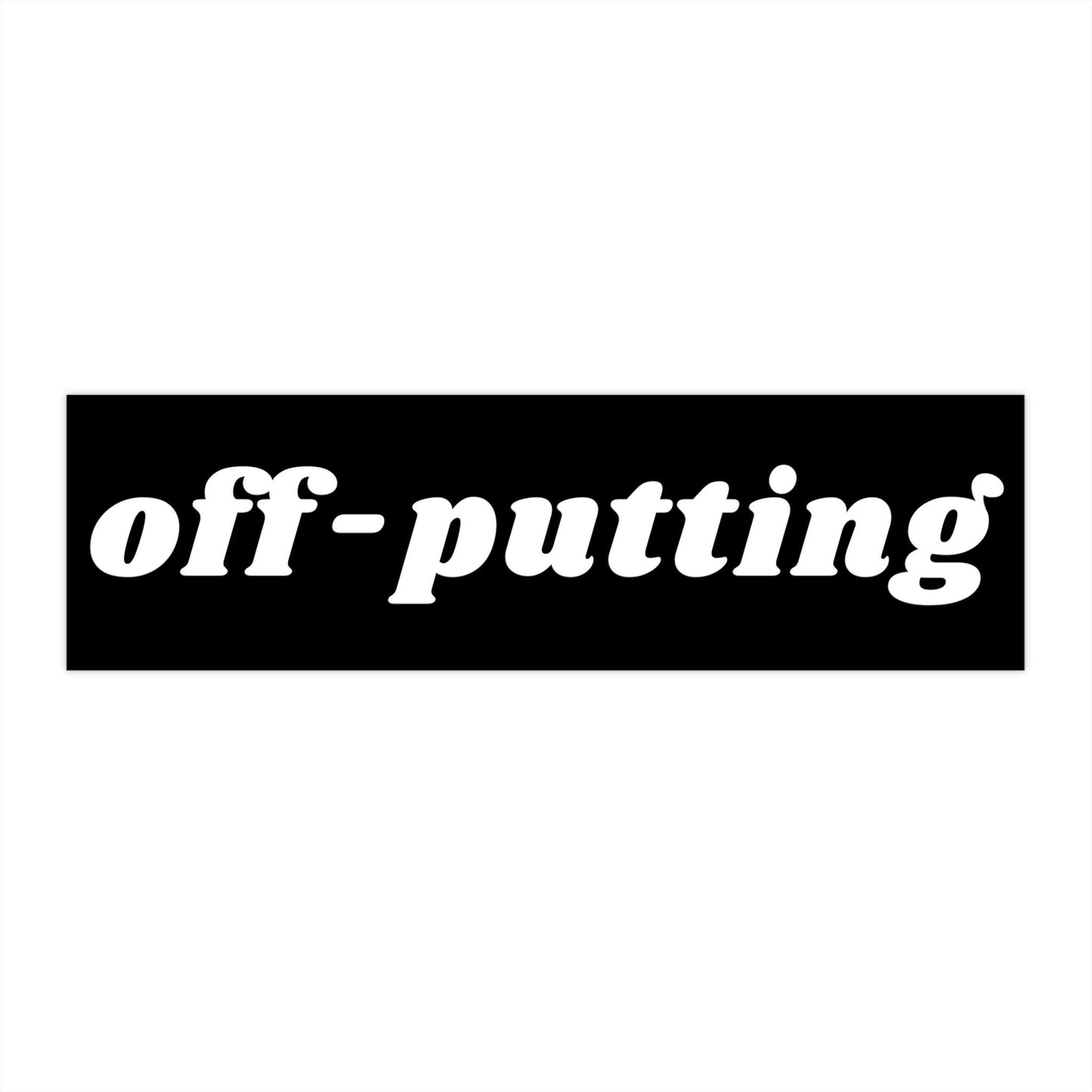 Off-putting Bumper Sticker Gen Z, Funny Car Sticker Decals Memes, Weird Gifts for Friends