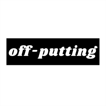 Off-putting Bumper Sticker Gen Z, Funny Car Sticker Decals Memes, Weird Gifts for Friends