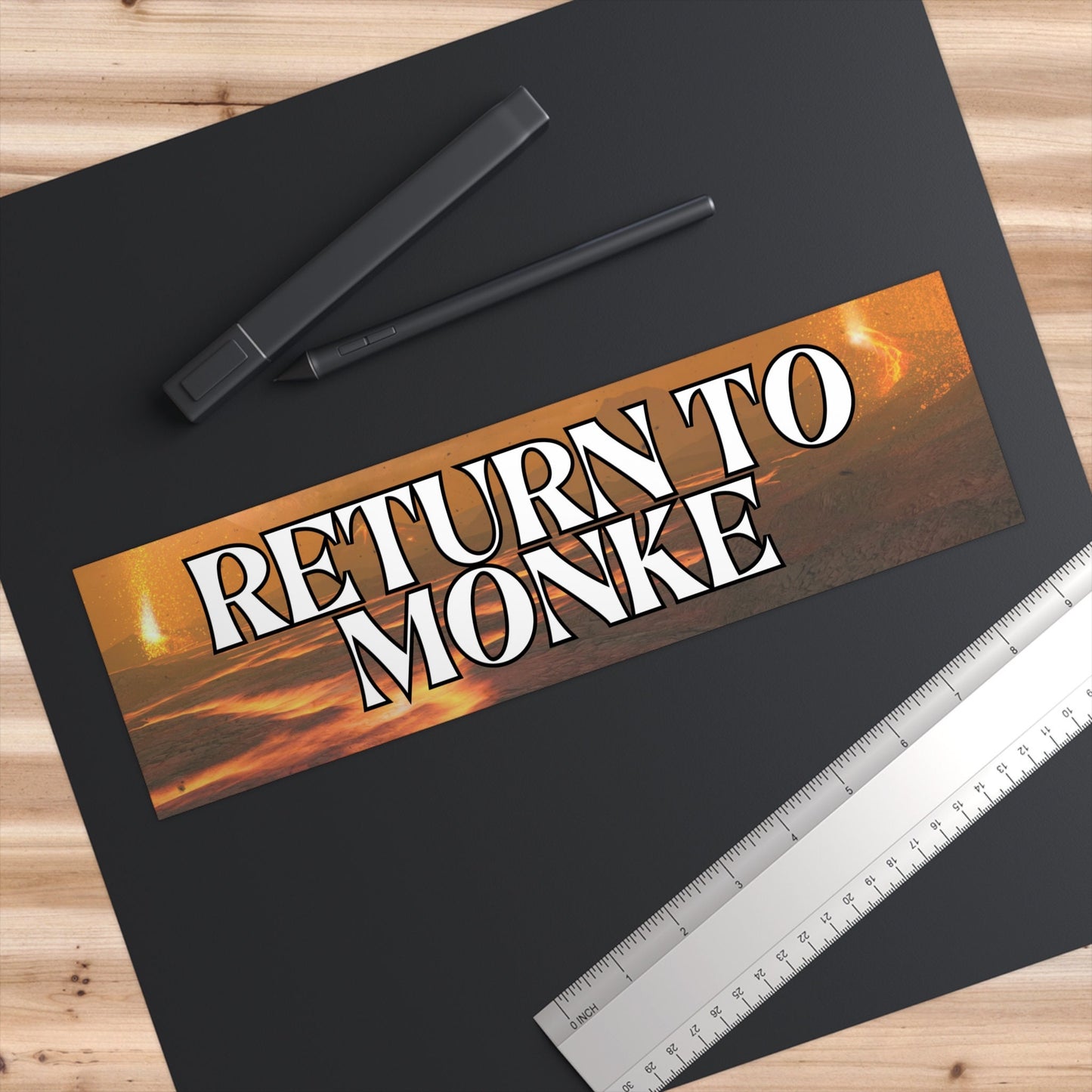 Return to Monke Bumper Sticker, Meme, Waterproof Vinyl