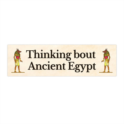 Ancient Egypt Bumper Sticker, Funny Car Decal, Meme Sticker