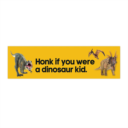 Dinosaur Kid Bumper Sticker, Funny Car Decal, Dino Gift