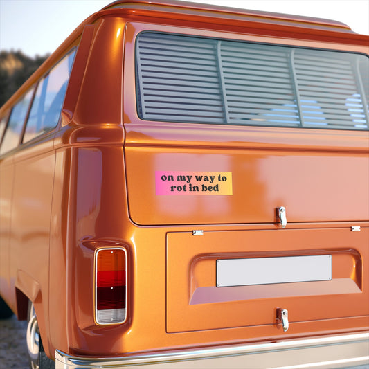 Girl Rot Bumper Sticker, Funny Gen Z Car Decal