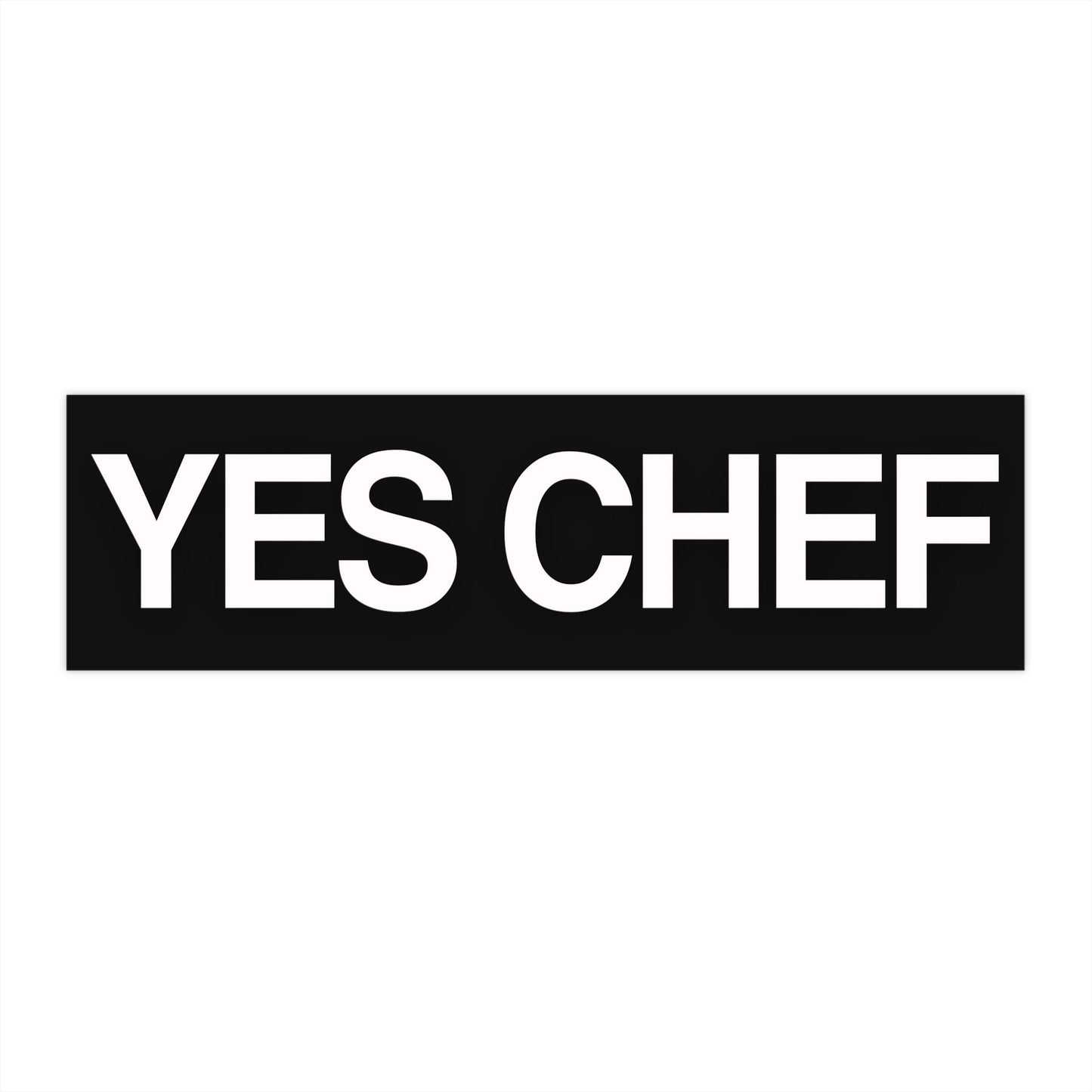 Yes Chef Bumper Sticker, Funny Car Decal, Waterproof Vinyl