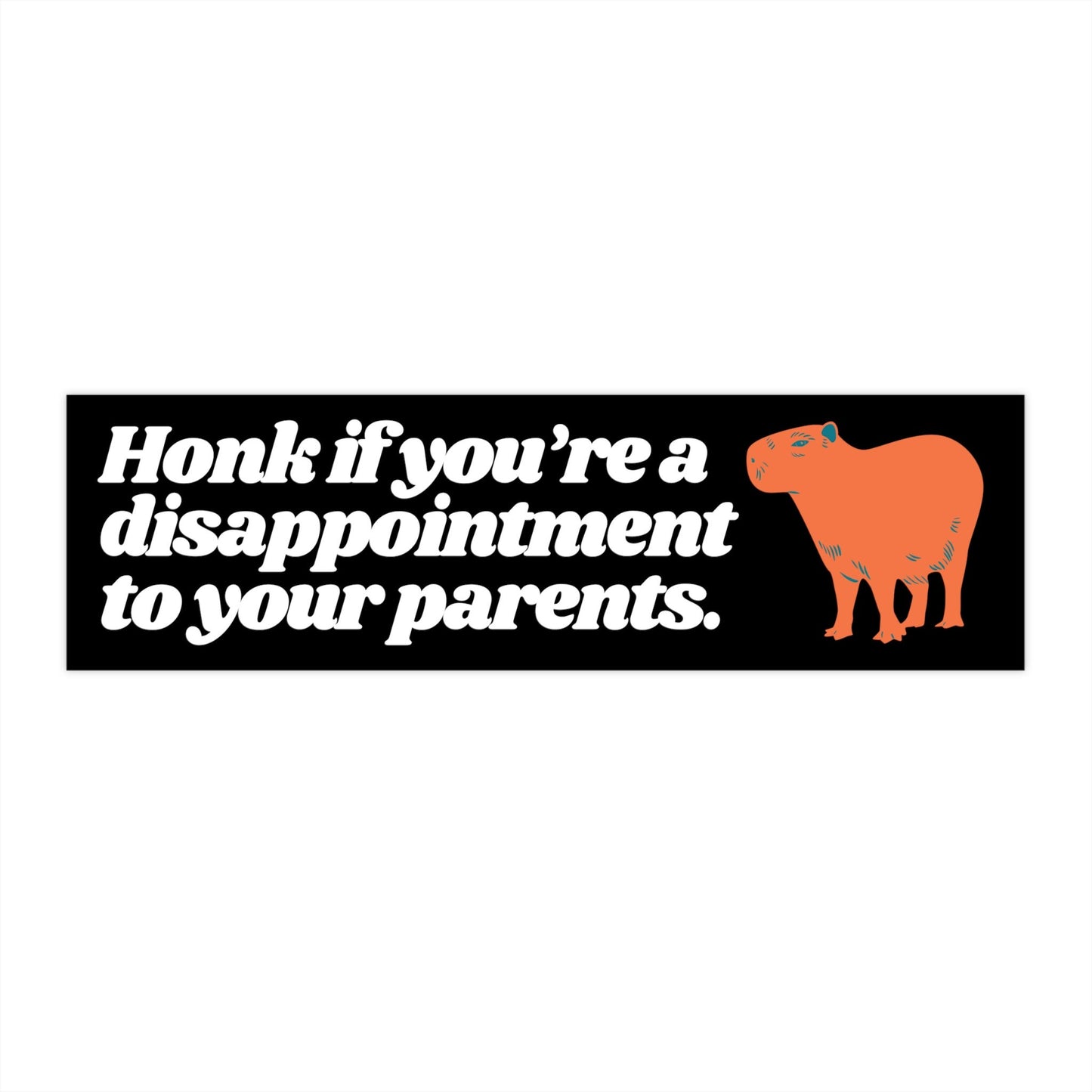 Disappointment Bumper Sticker, Funny Car Accessories, Waterproof Vinyl