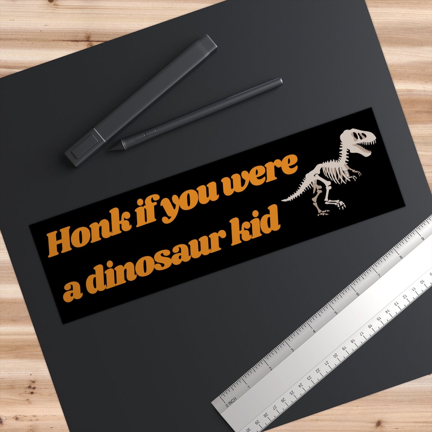 Dinosaur Kid Bumper Sticker, Funny Car Sticker, Cursed Meme Gift