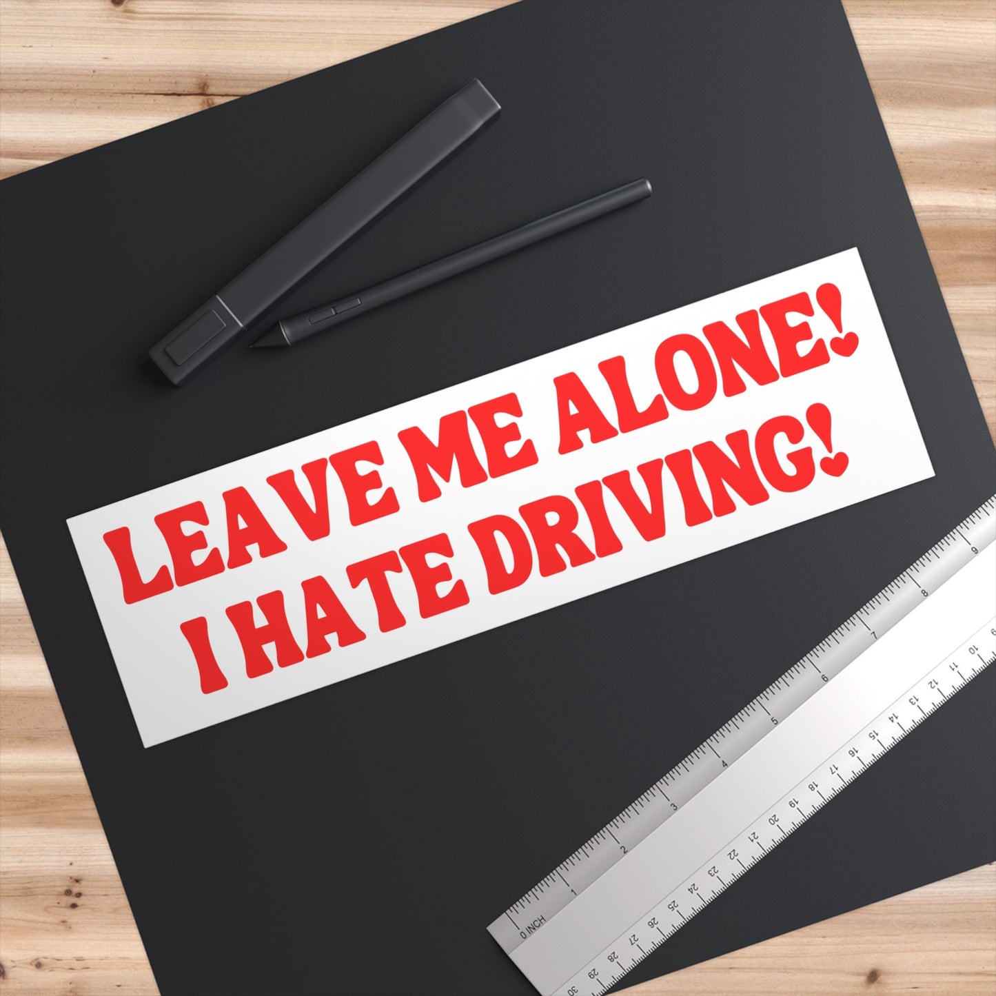 I Hate Driving Bumper Sticker Gen Z, Cursed Stickers for Car, Funny Gifts for Friends, Weird Car Sticker Decal