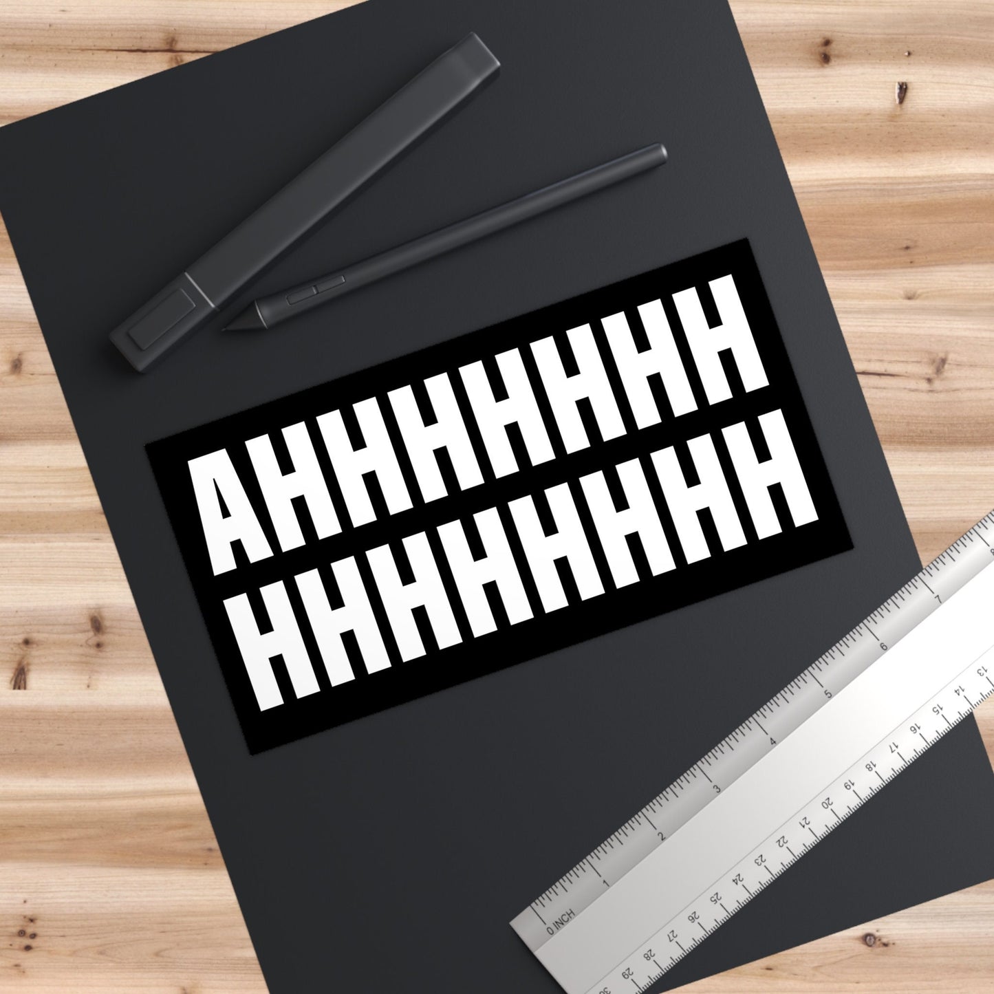 Screaming Meme Bumper Sticker, Funny Car Decor