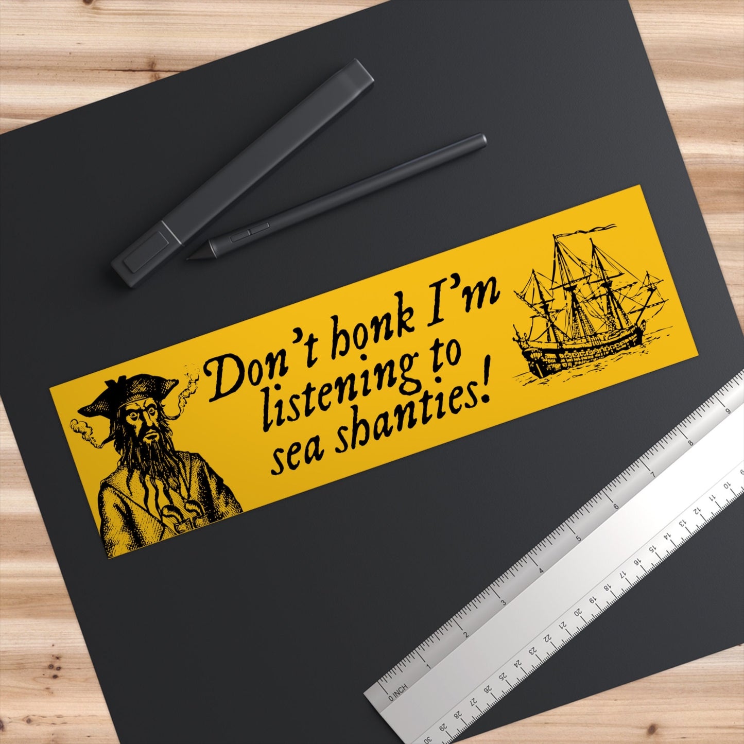Sea Shanty Bumper Sticker, Funny Car Decal, Waterproof Vinyl