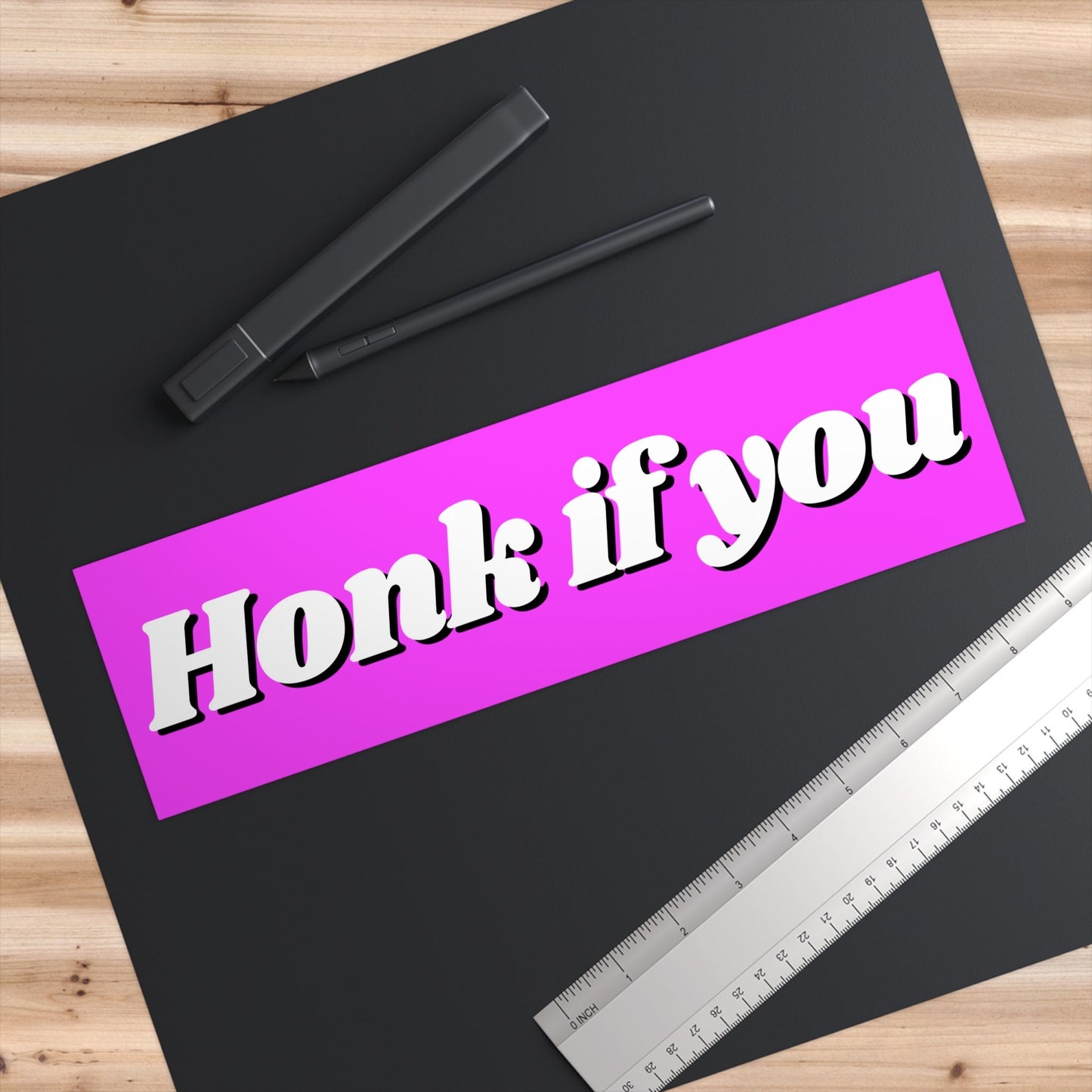 Honk if you Bumper Sticker, Funny Car Sticker, Waterproof Vinyl