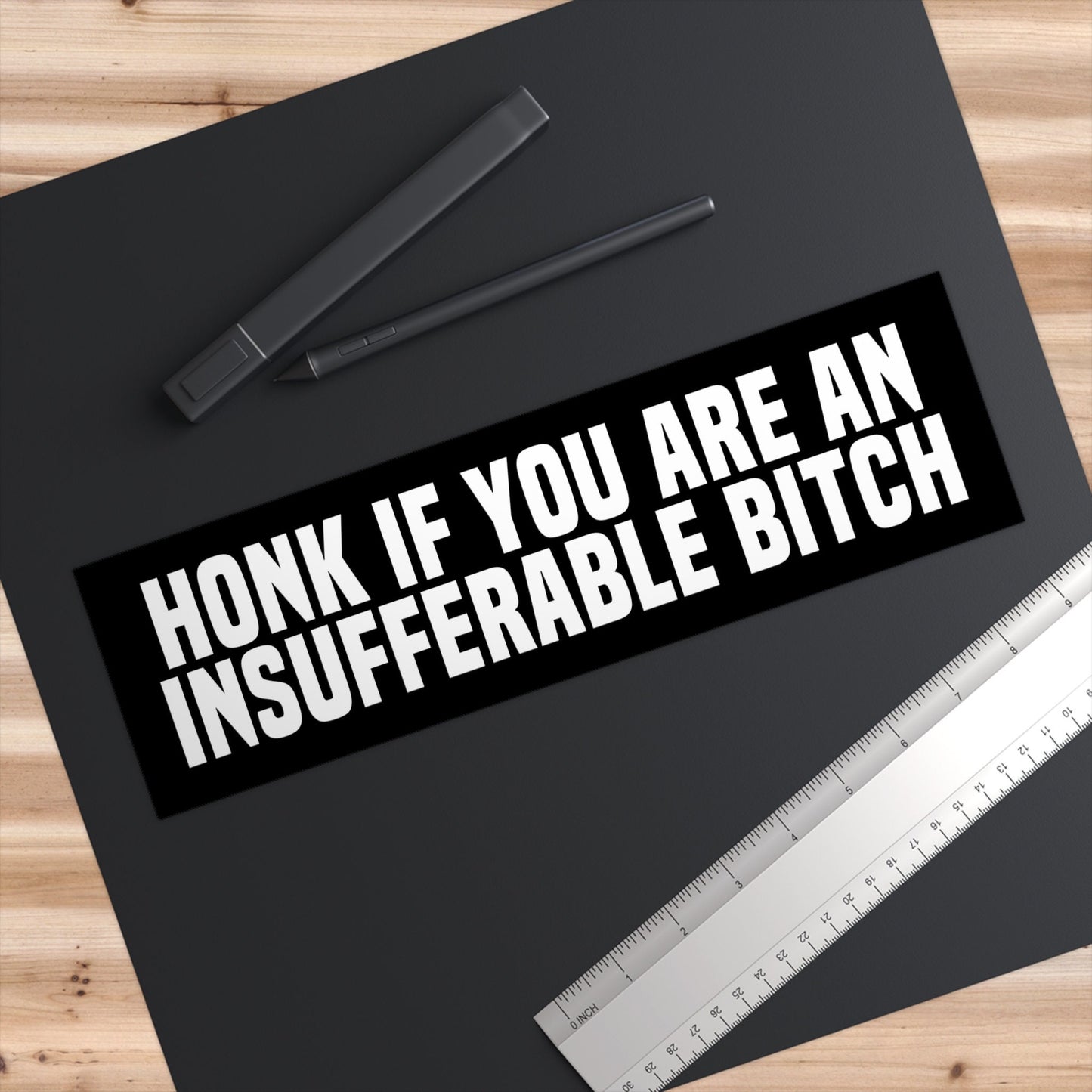 Insufferable Bitch Bumper Sticker, Cursed Meme Stickers for Car, Funny Car Sticker Decal for Bumper, Cute Car Decor