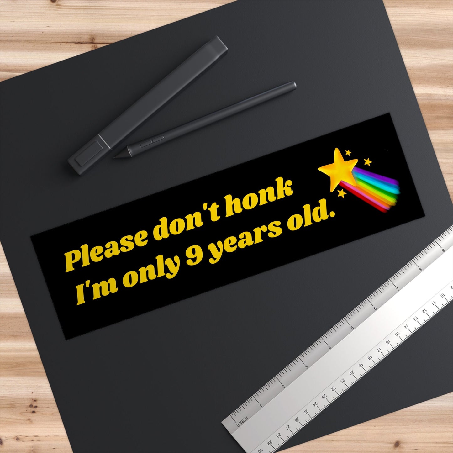 I'm Only 9 Years Old – Bumper Sticker, Waterproof Vinyl Car Decal