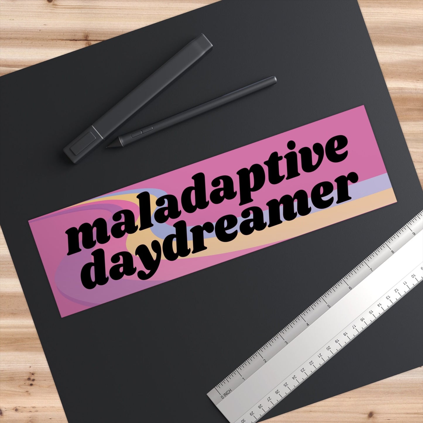 Maladaptive Daydreamer Bumper Sticker, Funny Meme Car Decal