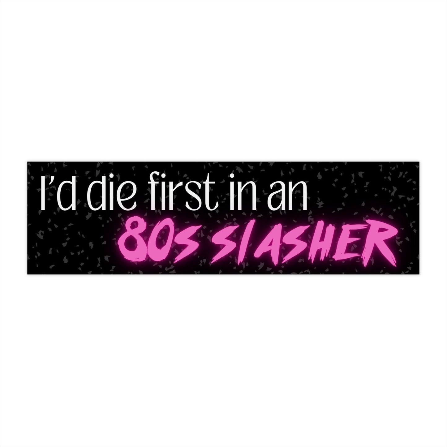 Slasher Movie Vinyl Bumper Sticker, Horror Car Decal