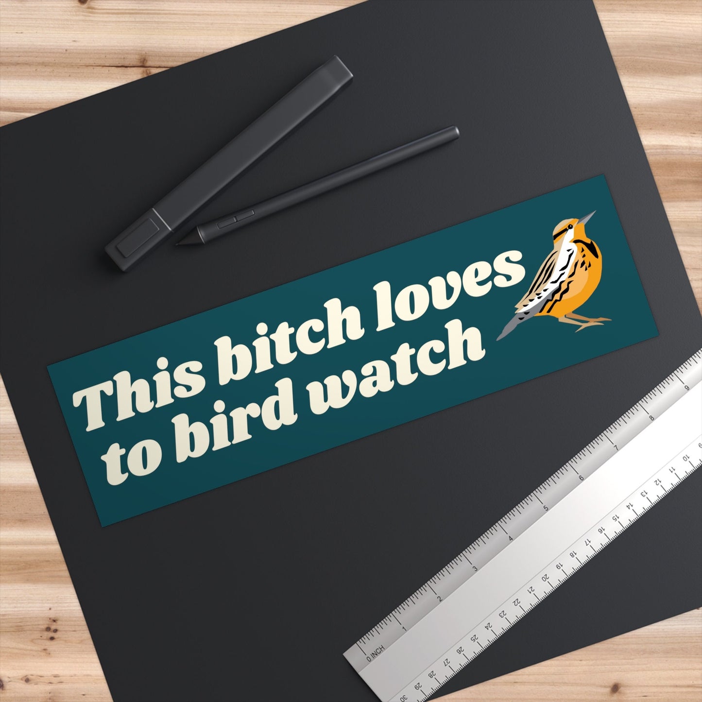Funny Bird Watcher Vinyl Bumper Sticker, Outdoorsy Car Decal