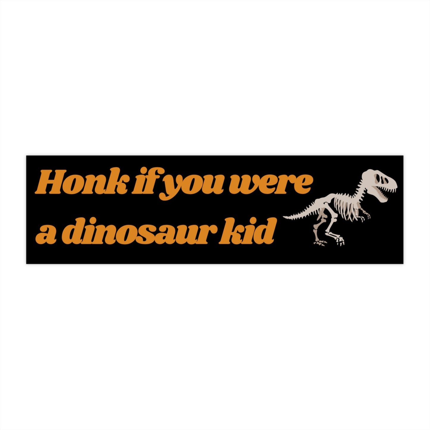 Dinosaur Kid Bumper Sticker, Funny Car Sticker, Cursed Meme Gift