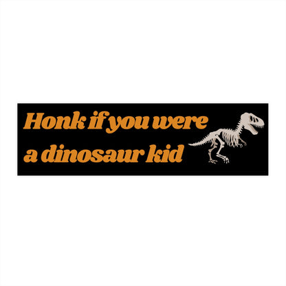 Dinosaur Kid Bumper Sticker, Funny Car Sticker, Cursed Meme Gift