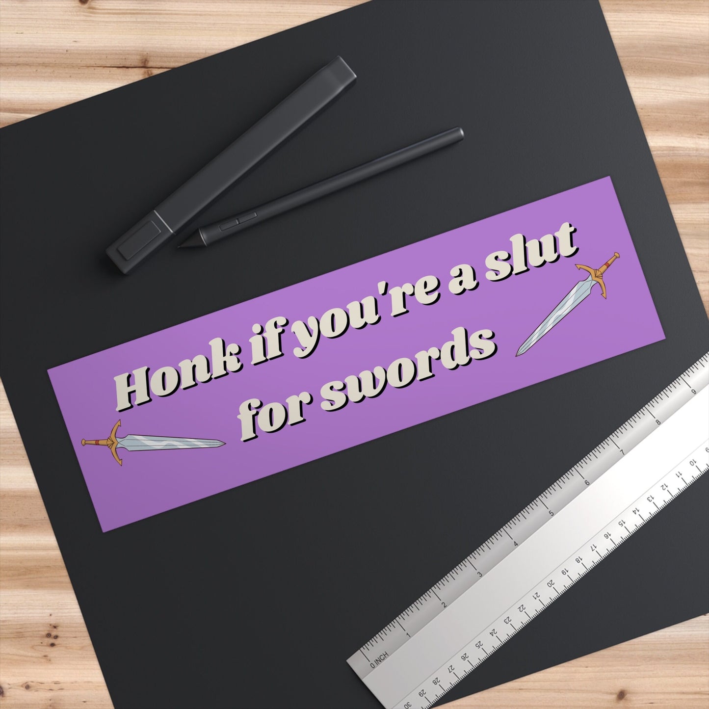 Slut for Swords Bumper Sticker, Ren Faire Stickers, Renaissance Faire Ideas, Dungeon Master Car Sticker, Honk if you're a Slut