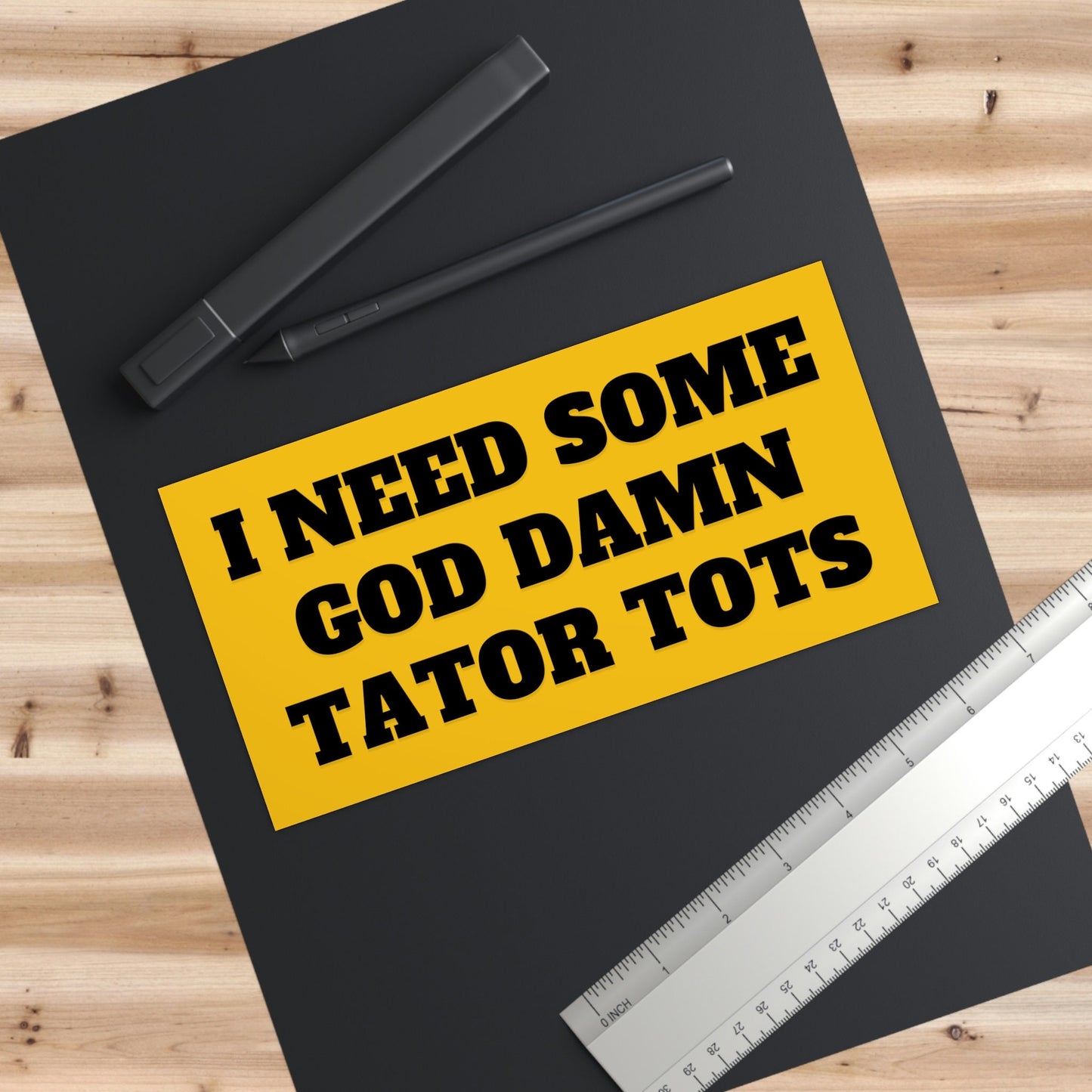 Tator Tot Bumper Sticker, Funny Car Decal, Weird Gift
