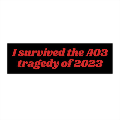 I survived Bumper Sticker, Fanfiction Sticker