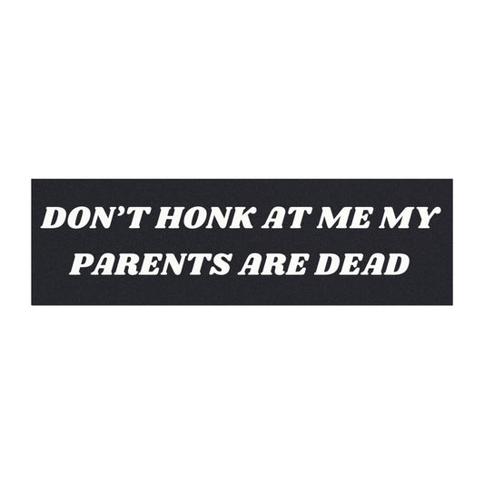 My Parents Are Dead Car Magnet - Cursed Car Magnet, Funny Car Magnet, Magnetic Bumper Sticker, Unique Vehicle Decor, Car Accessories